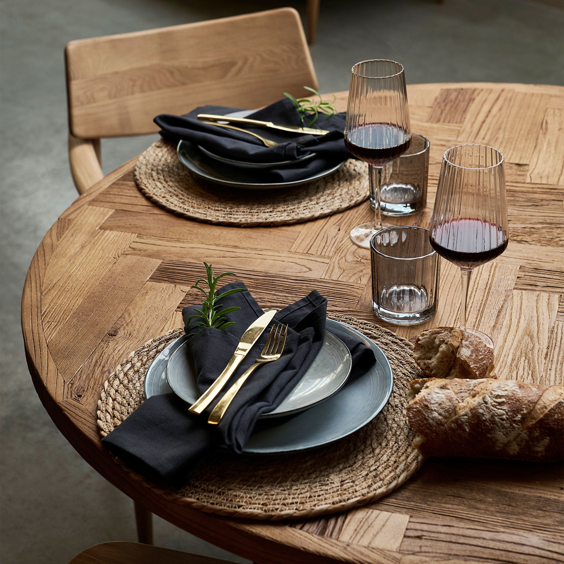 Grow sildebensspisebord, Ø120 cm